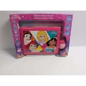 Disney Princess Bilingual Laptop Lexibook English Spanish Learning Toy - New Box